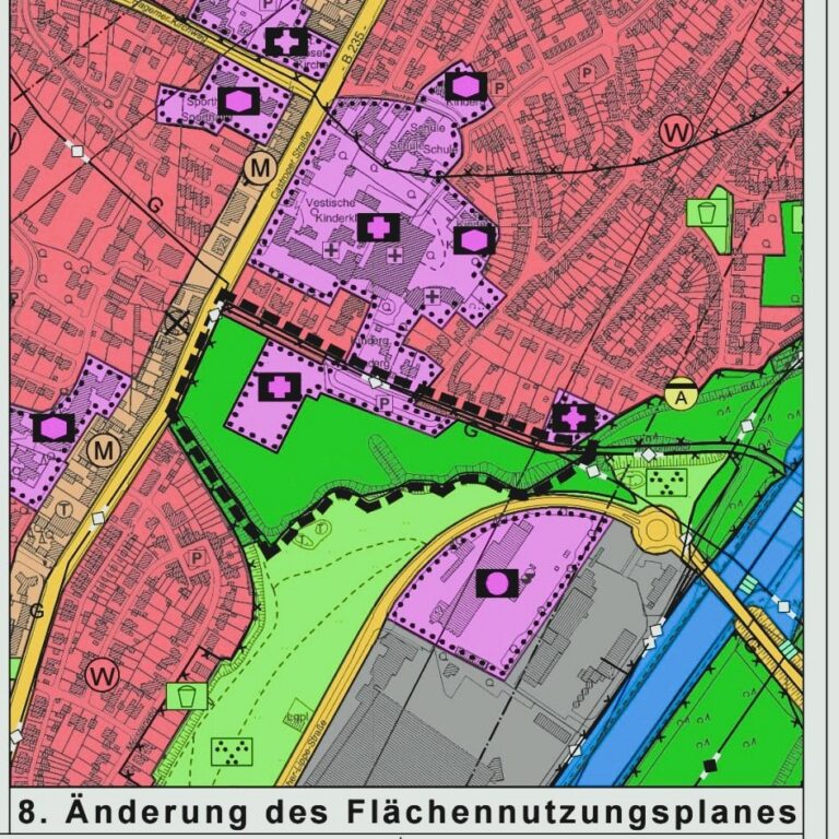 Parkraum an der Kinderklinik und Schutz des Zechenwalds