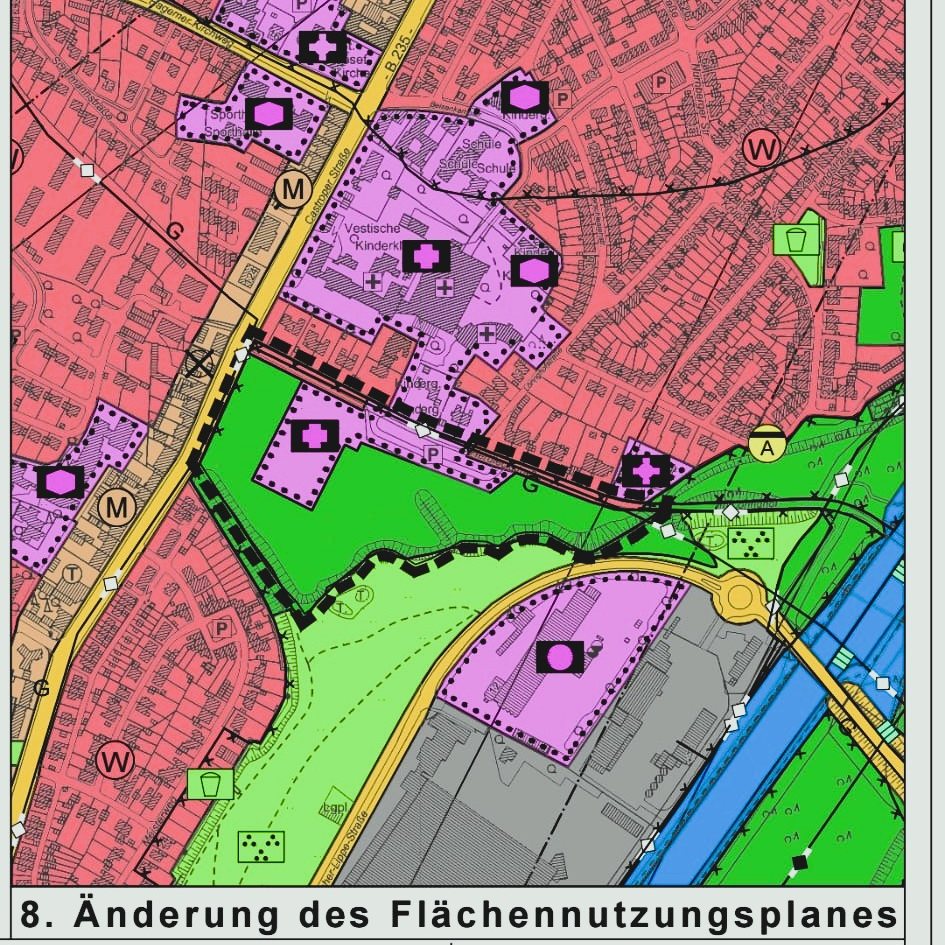 Beitragsmotiv zur Diskussion um Parkraum an der Kinderklinik und den Zechenwald in Datteln.